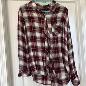 Rails Red, White & Black Plaid Button-Down Shirt